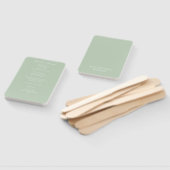 Sage Green Wedding Ceremony Program Handwaaier (Niet-gemonteerd)