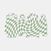 Sage Green Wedding Collectie Check Gecontroleerd Bedankdoosjes (Uitgevouwen)