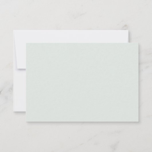 Sage Green Wedding Colors Bedankt kaarten (Achterkant)