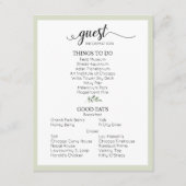 Sage Green Wedding Details gastinformatie Informatiekaartje (Voorkant)