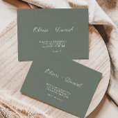 Sage Green Wedding Envelope Adres Sjabloon