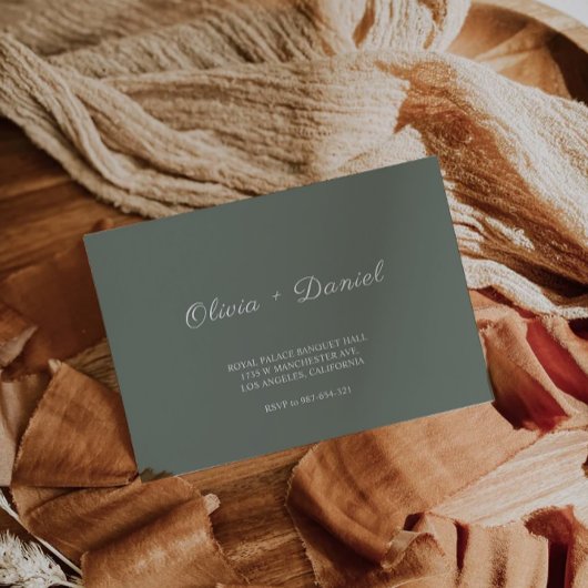 Sage Green Wedding Envelope Adres Sjabloon