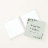 Sage Green Wedding Eucalyptus Greenery Guest Book Notitieboek (Binnen)