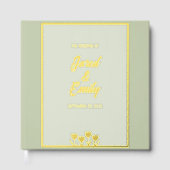 Sage Green Wedding Folie gastenboek (Voorkant)