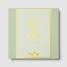 Sage Green Wedding Folie gastenboek