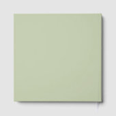 Sage Green Wedding Folie gastenboek (Achterkant)