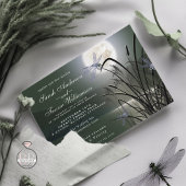 Sage Green Wedding Full Moon Dragonfly Pond Kaart