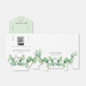 Sage Green Wedding Guest Favors Bedankdoosjes (Uitgevouwen)