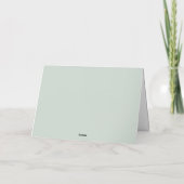 Sage Green Wedding Hartelijk dank Bedankkaart (Achterkant)