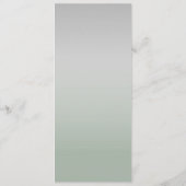 Sage Green Wedding Menu (Achterkant)