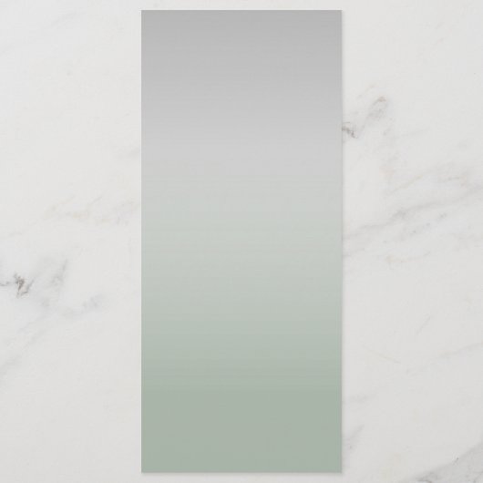 Sage Green Wedding Menu (Achterkant)