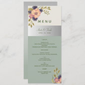 Sage Green Wedding Menu (Voorkant / Achterkant)