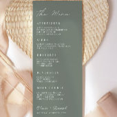 Sage Green Wedding Menu Kaarten Sjabloon