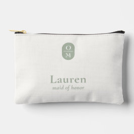 Sage Green | Wedding Monogram Bridesmaid Gift  Etui