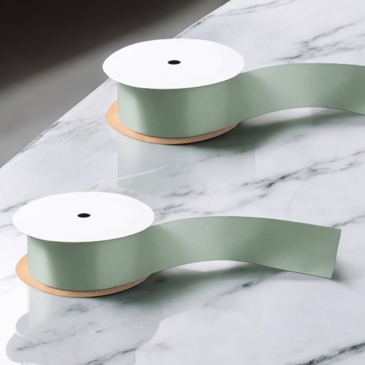Sage Green Wedding Party Satin Ribbon Satijnen Lint