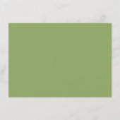 Sage Green Wedding Place Card DIY Kaart (Achterkant)