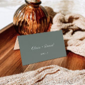 Sage Green Wedding Place Cards Sjabloon