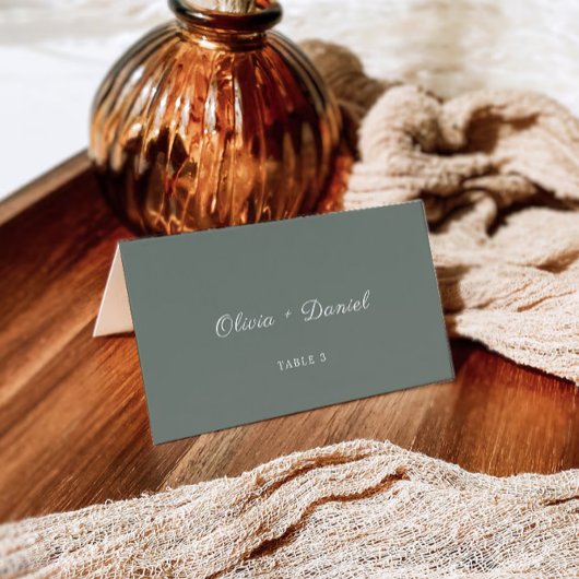 Sage Green Wedding Place Cards Sjabloon