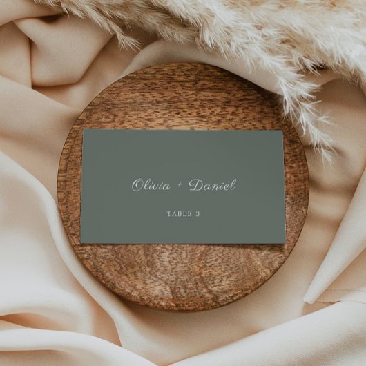 Sage Green Wedding Place Cards Sjabloon