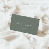 Sage Green Wedding Place Cards Sjabloon