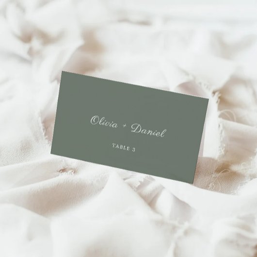 Sage Green Wedding Place Cards Sjabloon