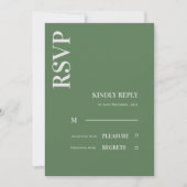 Sage Green Wedding RSVP (Voorkant)