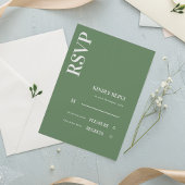Sage Green Wedding RSVP
