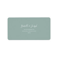 Sage Green Wedding RSVP-Adresetiketten