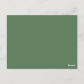 Sage Green Wedding RSVP Briefkaart (Achterkant)