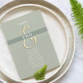 Sage Green Wedding Seating Chart