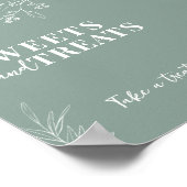 Sage Green Wedding Sign Poster (Hoek)