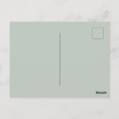 Sage Green Wedding Simple Elegant RSVP Briefkaart (Achterkant)