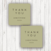 Sage Green Wedding Vierkante Sticker