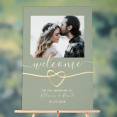 Sage Green Wedding Welcome Acryl Bord (Neutraal)