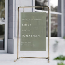 Sage Green Wedding Welcome
