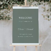 Sage Green Wedding Welkomstbord Poster