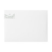 Sage Green Whimsical Botanical Line Art Return (Voorkant)