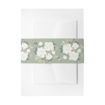 Sage Green White Chinoiserie Floral Wedding