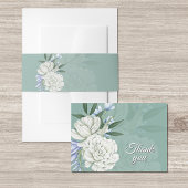 Sage Green & White Floral Wedding | Thank you Card Bedankkaart