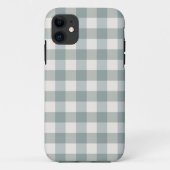 Sage Green & White Play Gingham Case-Mate iPhone Case (Achterkant)