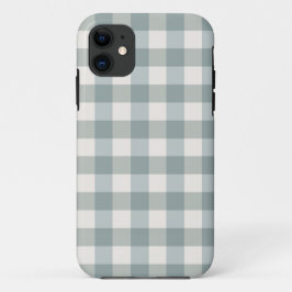 Sage Green & White Play Gingham  Case-Mate iPhone Case