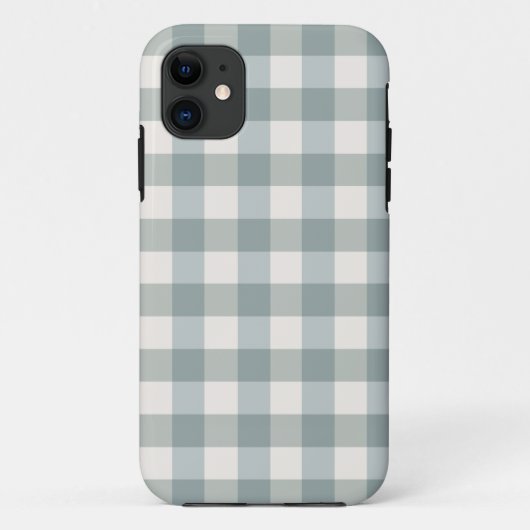 Sage Green & White Play Gingham Case-Mate iPhone Case (Achterkant)
