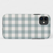 Sage Green & White Play Gingham Case-Mate iPhone Case (Achterkant (horizontaal))