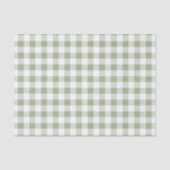 Sage Green White Pset Pattern Tissuepapier (Voorkant)