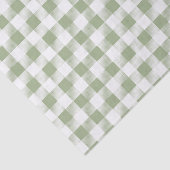 Sage Green White Pset Pattern Tissuepapier (Detail)