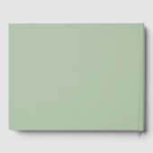 Sage Green White Rose Wedding Gastenboek (Achterkant)
