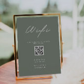 Sage Green WiFi-code, QR-code WiFi Connect Kaart