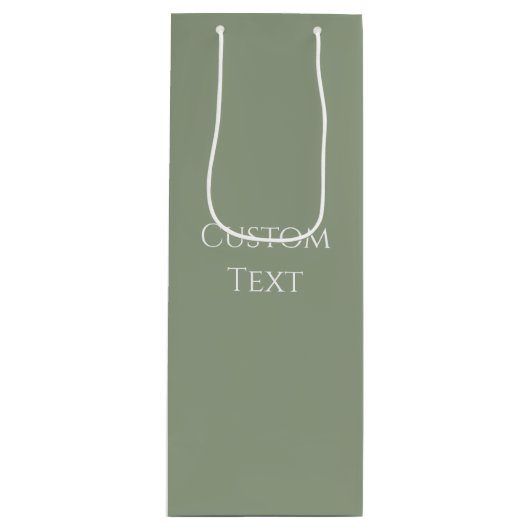 Sage Green  Wijn Cadeautas (Voorkant)