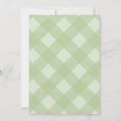 Sage Green Wild One Woodland Animals 1e verjaardag Kaart (Achterkant)