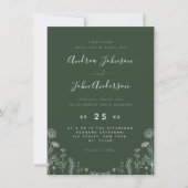 Sage Green | Wildbloemen Herfst met botanische led Kaart (Voorkant)